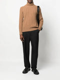 Zanone cable-knit roll-neck jumper