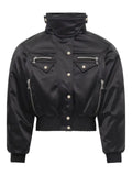 Marine Serre satin bomber jacket