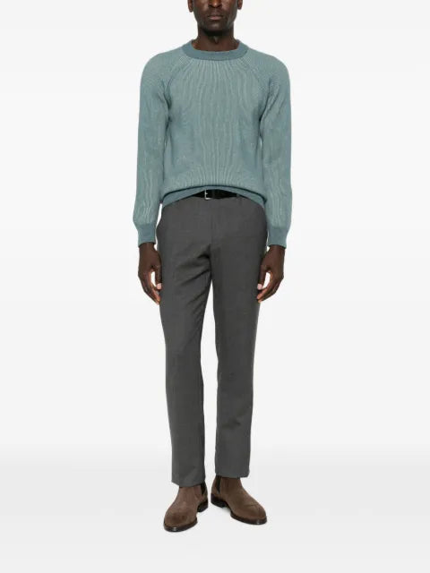 Filippo De Laurentiis ribbed-knit raglan-sleeve sweater