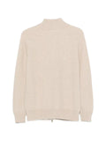 Lardini ribbed-knit zip-up cardigan