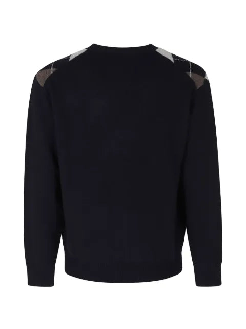 DUNST argyle-intarsia cardigan