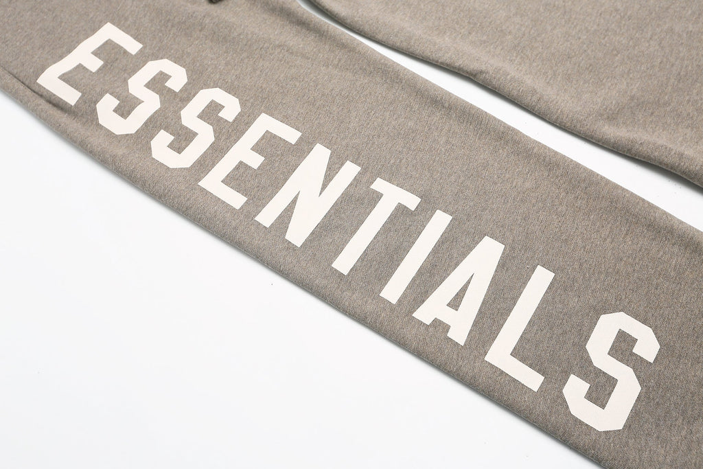 Fear Of God Essentials Flocked Big Logo Fleece Sweat Pants Streetwear