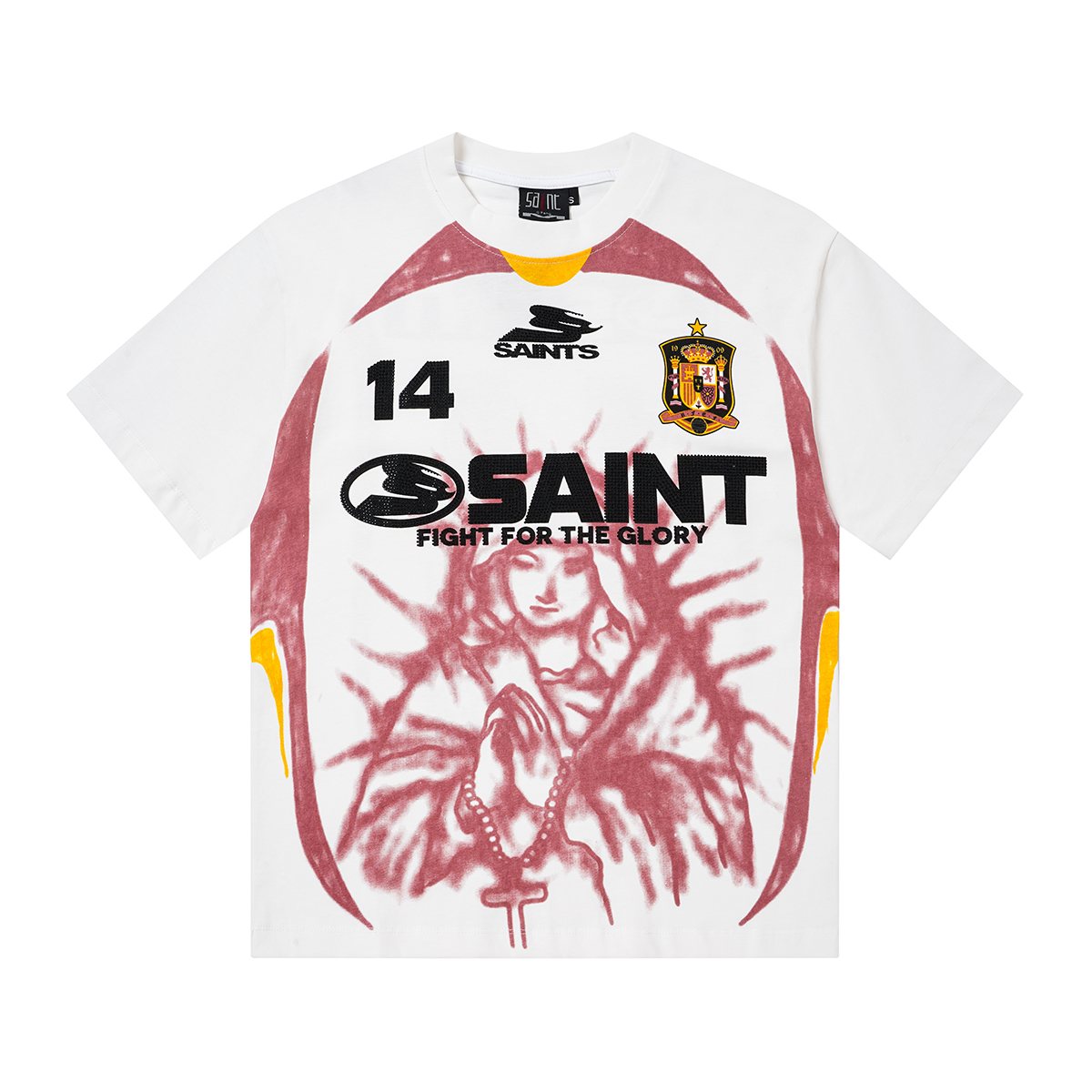 SAINT Rhinestone Number Graphic T-Shirt