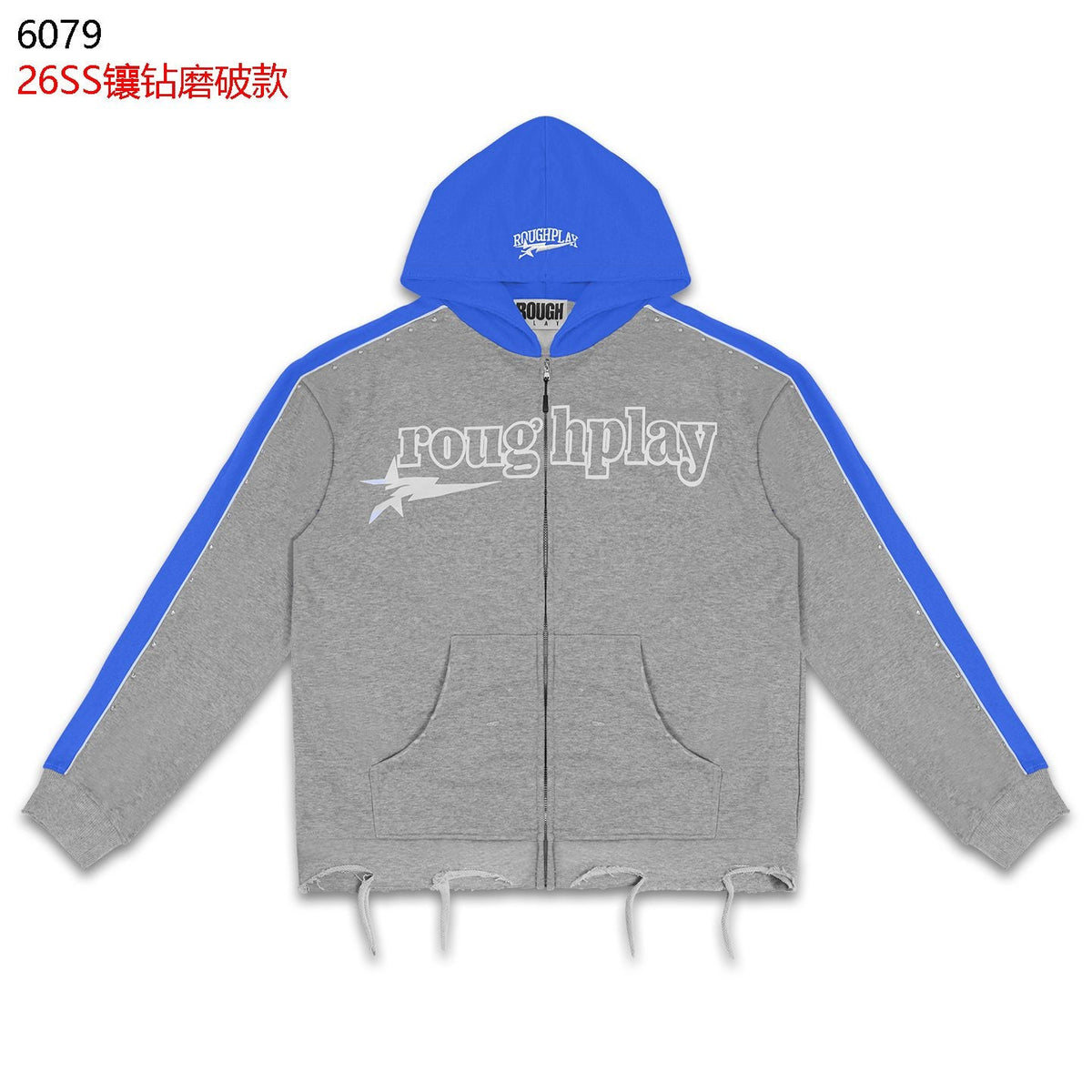 Rough Play Lightning Colorblock Zip Hoodie