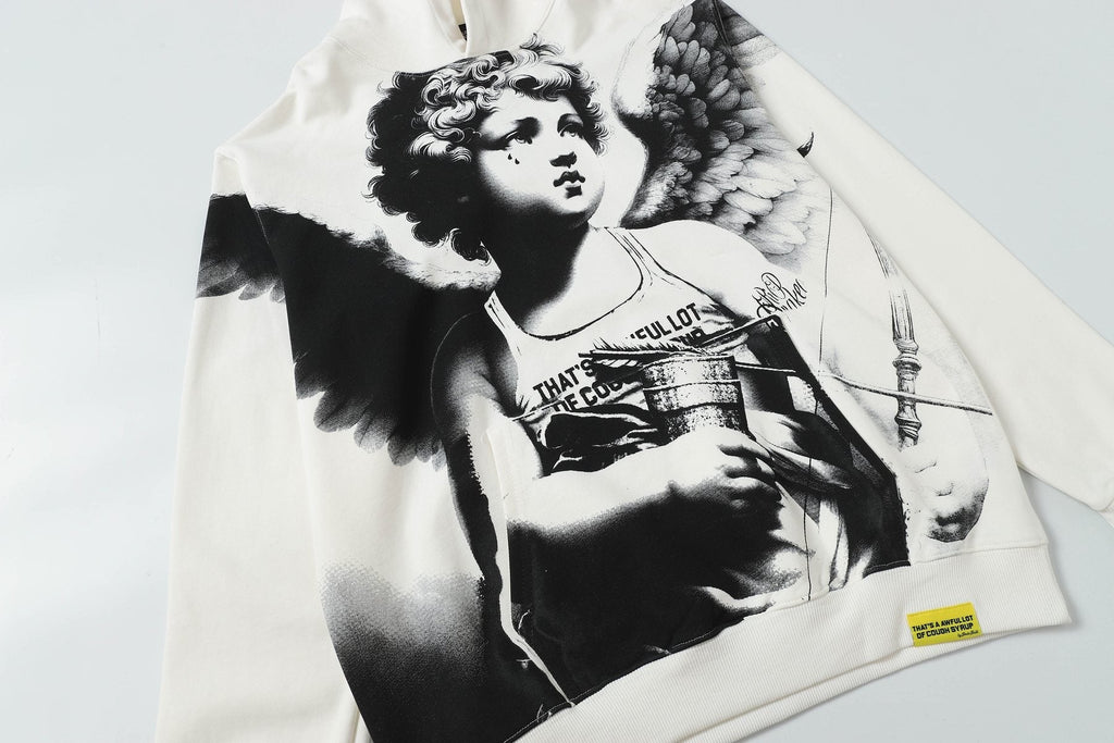 THAT'S A AWFUL LOT OF COUGH SYRUP Angel Graphic Hoodie